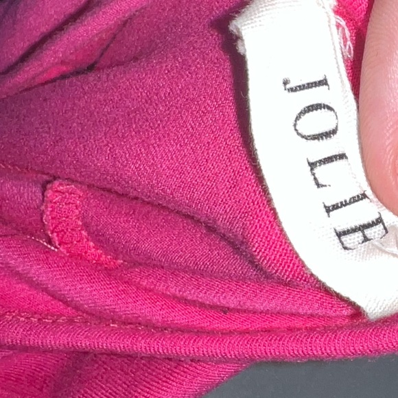 Jolie Hot Pink long sleeve ruffled dress size S - Picture 4 of 8